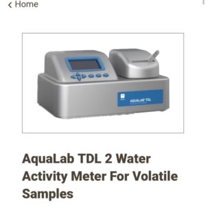 Aqualab TDL 2 Water Activity Meter for Volatile Samples