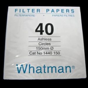 No. 40 Aperture 8.0um Dia. 47~185mm Whatman Ashless Quantitative Filter Paper